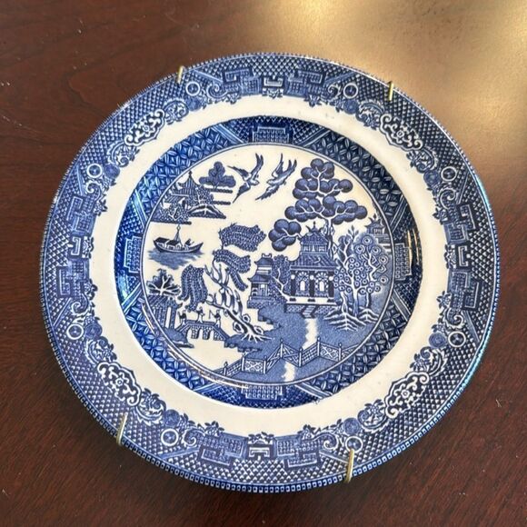Willow Johnson Bros. England Ironstone 6” Dessert Plate - Picture 1 of 6